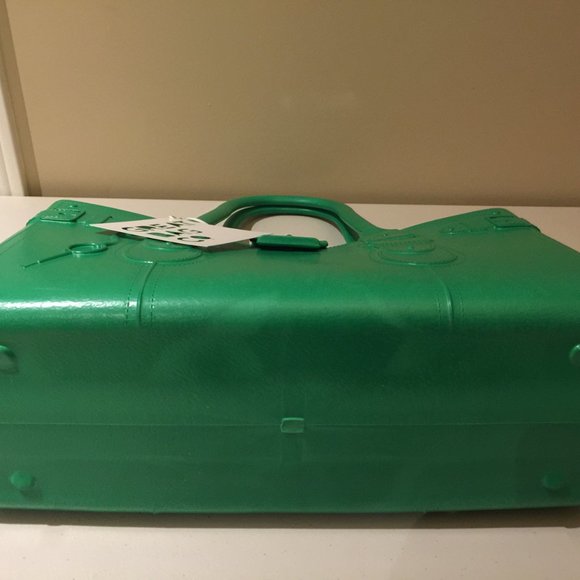 Great Bag Co. Designer Rubber Handbag Tote Purse Emerald Green Robert Ve… - Picture 3 of 9